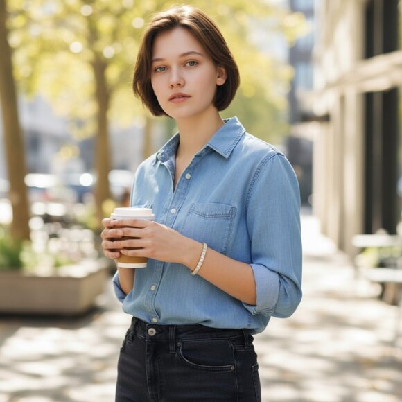 Crislu Finished Gold Handset Cubic Zirconia Tennis Style Bracelet 3mm - Picture 2 of 8